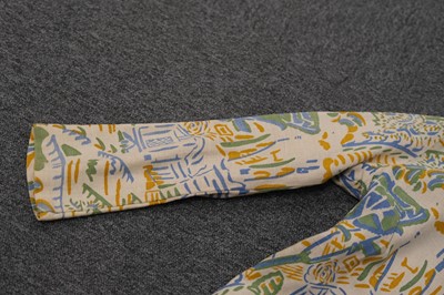 Lot 467 - Cryséde. A 1940s jacket of Alec Walker's 'Cornish Farm' fabric printed circa 1925