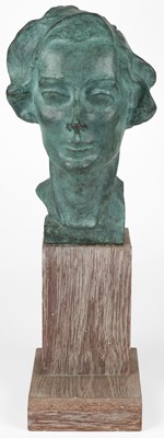Lot 323 - Botzaris (Sava, 1894-1965). Maxine 'Blossom' Miles, a cast bronze head and neck sculpture