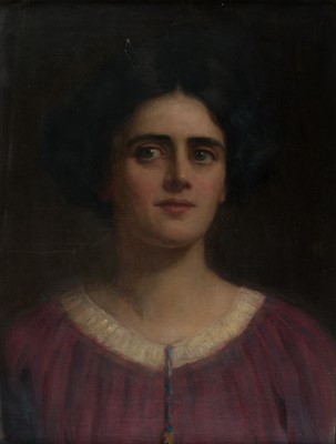 Lot 213 - Riviere (Hugh Goldwin, 1869-1956). Portrait of Gertrude Elliott, 1910