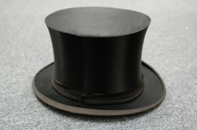 Lot 464 - Clothing. A group of Victorian & Edwardian gentlemen's hats, & other items