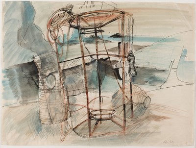 Lot 274 - Gibbs (Evelyn, 1905-1991). Lobster pots, Gozo, 1955