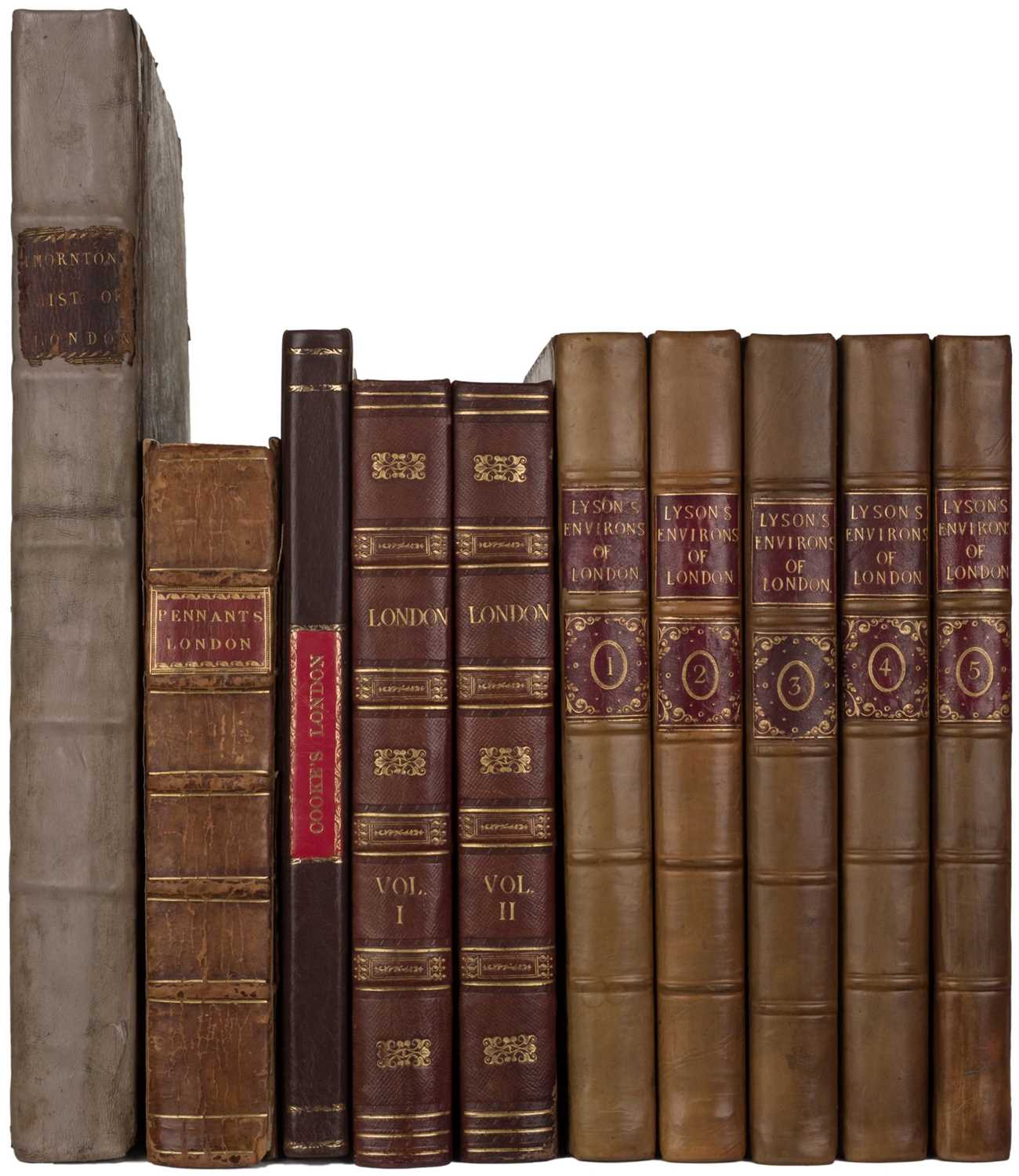 Lot 47 - Lysons (Daniel). The Environs of London..., 5 vols., 1800-1811