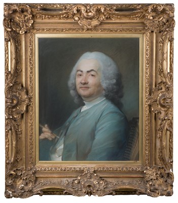 Lot 24 - Perronneau (Jean-Baptiste, 1715-1783). Portrait of Laurent Cars (1699-1771), circa 1770-1780