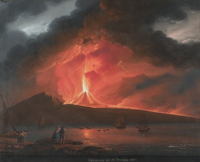 Lot 106 - Neapolitan School. Eruzione de 22 Ottobre 1822, 1822