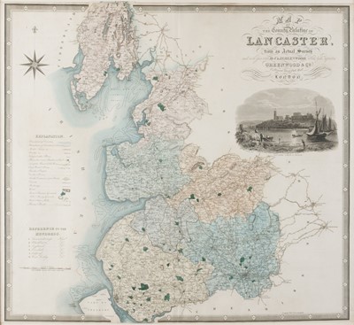 Lot 156 - Greenwood (C. & J.). A collection of seven county maps, circa 1830