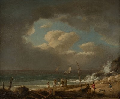 Lot 122 - English School. Maritime Landscape, circa 1830
