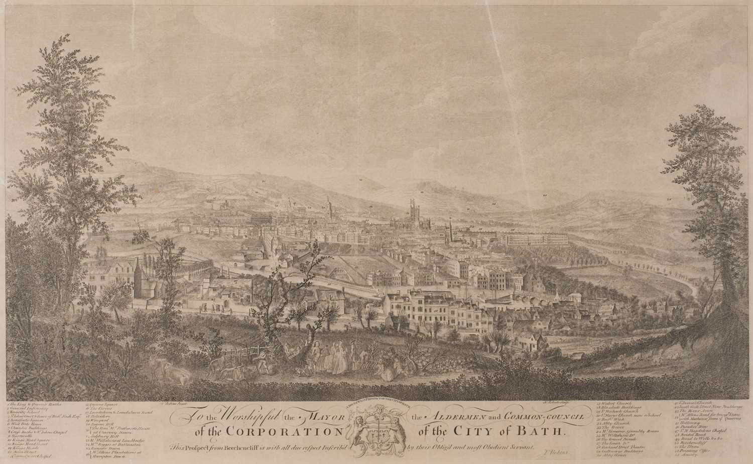 Lot 58 - Bath. Robins (Thomas & Henry Roberts). A South West Prospect of the City of Bath