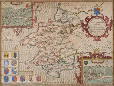 Lot 184 - Pembroke. Speed (John), Penbrokshyre Described..., Thomas Bassett & Richard Chiswell [1676]