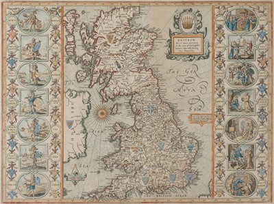 Lot 134 - British Isles. Speed (John), Britain as it was devided in the tyme of the English Saxons..., 1676