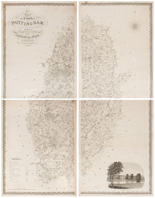 Lot 182 - Nottingham. Sanderson (George), This map of the County of Nottingham..., 1836