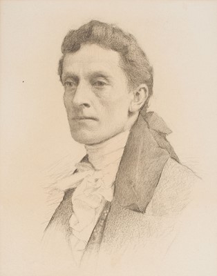 Lot 161 - English School. Portrait of Johnston Forbes-Robertson in Regency dress