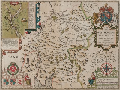 Lot 203 - Westmorland. Speed (John), The Countie Westmorland and Kendale the Cheif Towne..., [1616]