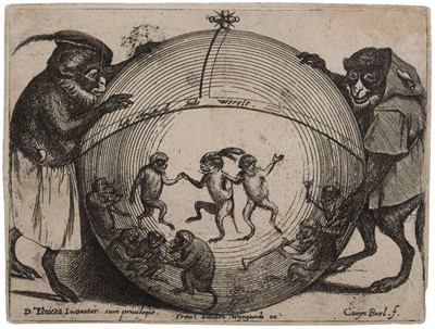 Lot 78 - Boel (Coryn, 1620-1668). Het Apenspel im de Wereld, 1650..., and one other