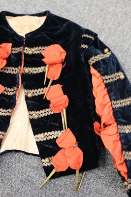 Lot 448 - Children's Clothing. A child's three-piece velvet page boy suit, 19th century