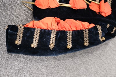 Lot 448 - Children's Clothing. A child's three-piece velvet page boy suit, 19th century