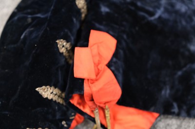 Lot 448 - Children's Clothing. A child's three-piece velvet page boy suit, 19th century