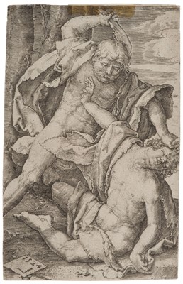 Lot 48 - Leyden (Lucas van, 1494-1533). Cain Killing Abel, 1524