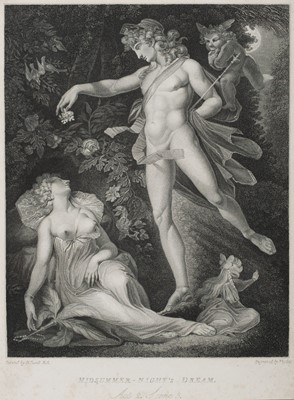 Lot 92 - Rhodes (Richard, 1765-1838). Oberon Squeezing the Flower..., & one other, after Fuseli, 1794
