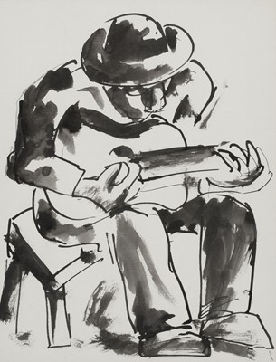 Lot 260 - Herman (Josef, 1911-2000). Man with Guitar