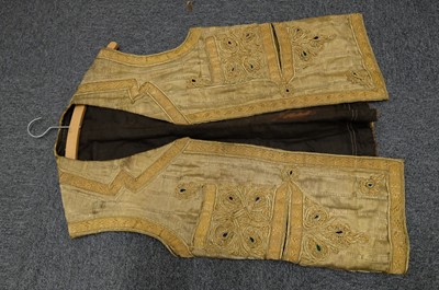 Lot 493 - Indian. A gentleman's embroidered gold waistcoat, late 19th century