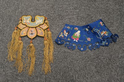 Lot 455 - Chinese. A collection of clothing and decorative items, 19th/20th century