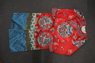 Lot 455 - Chinese. A collection of clothing and decorative items, 19th/20th century