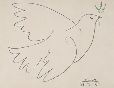 Lot 391 - Picasso (Pablo, 1881-1973). Colombe de la Paix, 1961