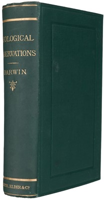 Lot 116 - Darwin (Charles). Geological Observations, 2nd edition, 1876