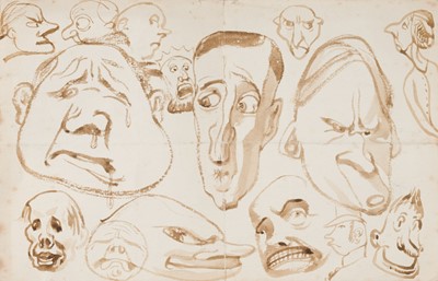 Lot 240 - Souter (John Bulloch, 1890-1971). A group of caricatures, early to mid-20th century