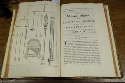 Lot 64 - Leigh (Charles). The Natural History of Lancashire, Cheshire, and the Peak, in Derbyshire, 1700