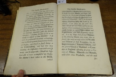Lot 64 - Leigh (Charles). The Natural History of Lancashire, Cheshire, and the Peak, in Derbyshire, 1700