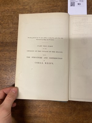 Lot 93 - Darwin (Charles). Geological Observations on the Volcanic Islands, 1st edition, 1844