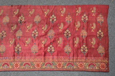 Lot 494 - Indian. A large panel of Kutch embroidery, Gujarat, early 19th century