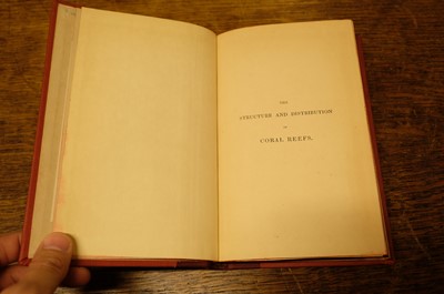 Lot 92 - Darwin (Charles). The Structure and Distribution of Coral Reefs, 1st edition, 1842