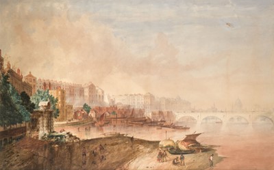 Lot 134 - English School. York Watergate, Embankment Gardens, London, circa 1850