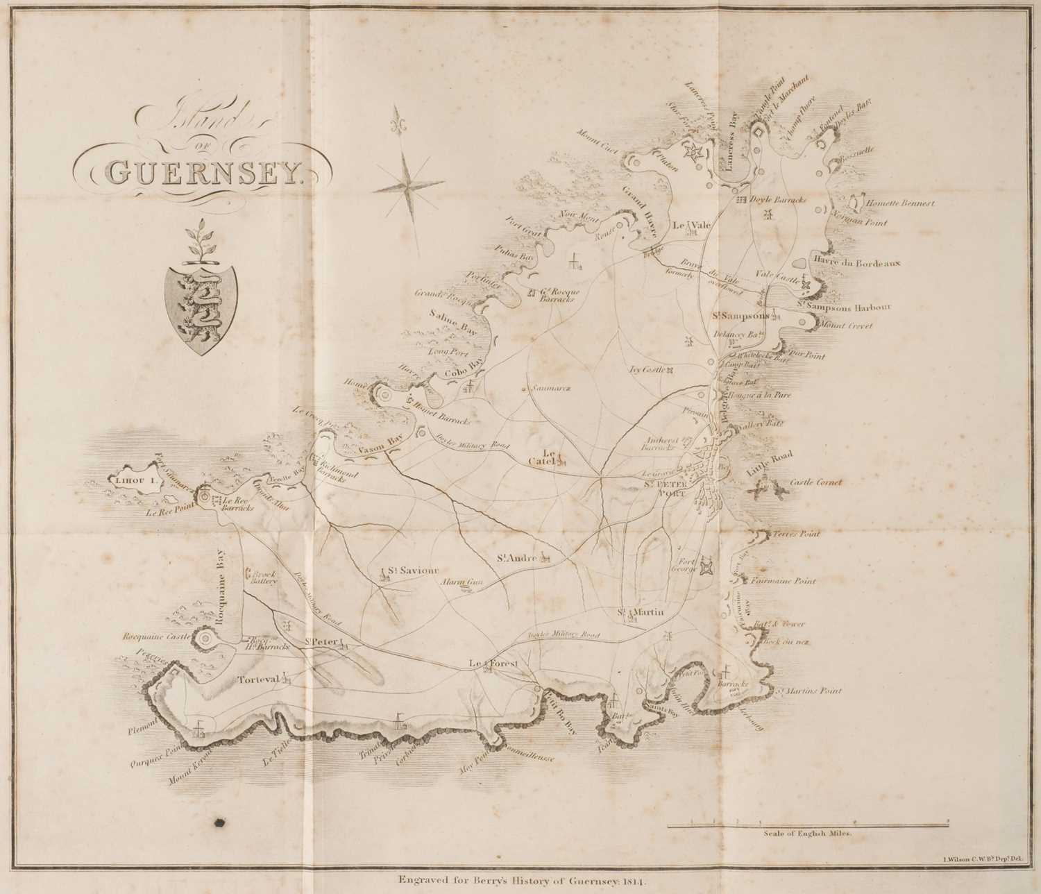 Lot 82 - Berry (William). The History of the Island of Guernsey, 1st edition, 1815