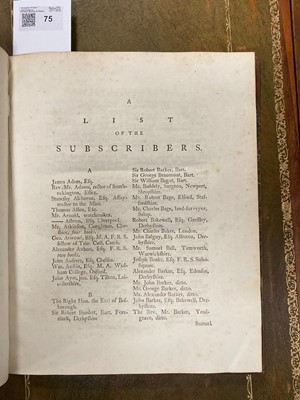 Lot 75 - Whitehurst (John). An Inquiry into the Original State and Formation of the Earth, 1st ed., 1778