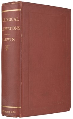 Lot 117 - Darwin (Charles). Geological Observations, 2nd edition, 1876