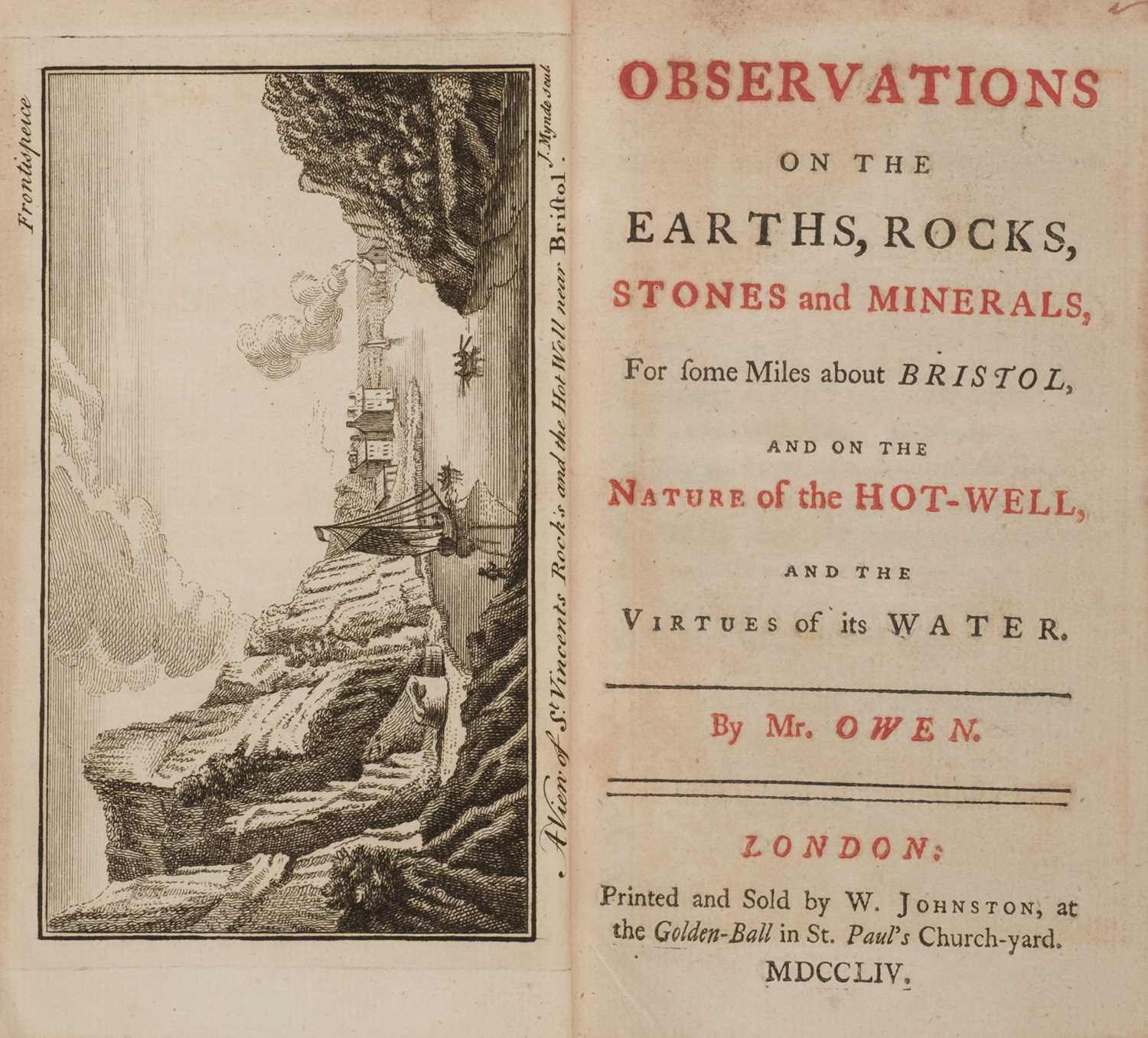 Lot 73 - Owen (Edward). Observations on the Earths..., 1754