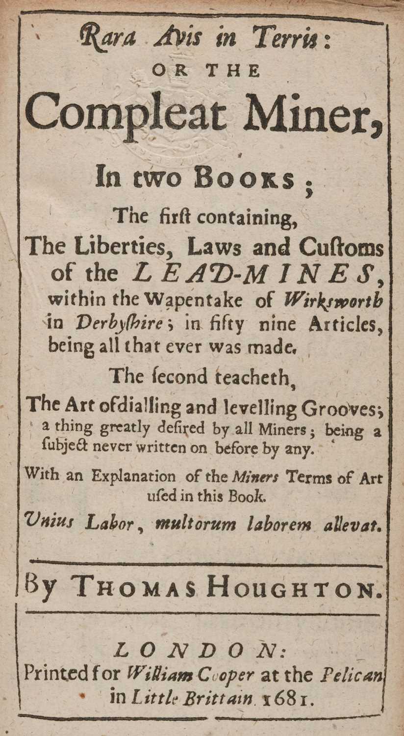 Lot 60 - Houghton (Thomas). Rara Avis in Terris, 1681