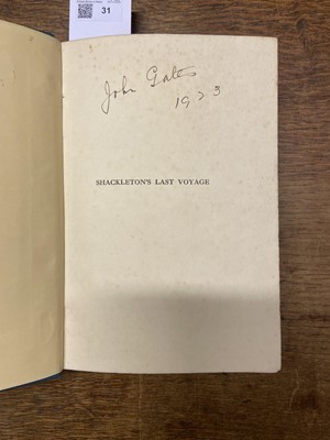 Lot 31 - Wild (Frank). Shackleton's Last Voyage, 1st edition, 1923