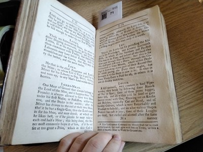 Lot 71 - Hooson (William). The Miners Dictionary, 1747