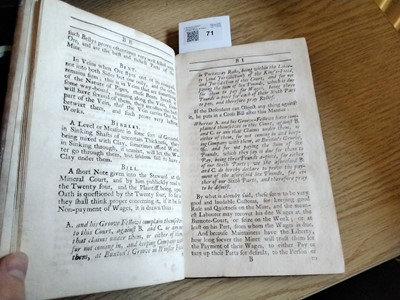 Lot 71 - Hooson (William). The Miners Dictionary, 1747