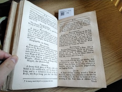 Lot 71 - Hooson (William). The Miners Dictionary, 1747