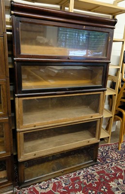 Lot 379 - Bookcase. A 1920s Globe Wernicke bookcase