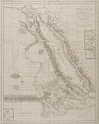 Lot 188 - Red Sea. Benard (Robert), Carte de Golfe D'Arabie depuis Suez à Bab-el-Mandeb..., circa 1800