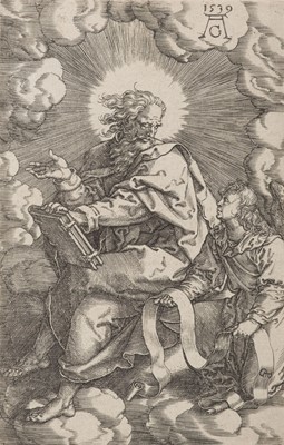 Lot 52 - Aldegrever (Heinrich, 1502 - circa 1561). Saint Matthew, from The Four Evangelists