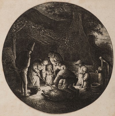 Lot 79 - Ostade (Adriaen van, 1610-1685). The Pork Butcher