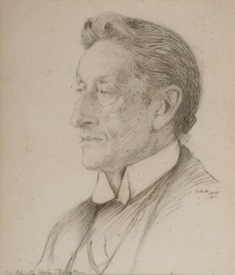 Lot 217 - English School. Portrait of Johnston Forbes-Robertson, 1916