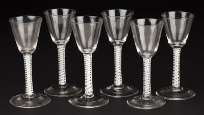 Lot 608 - Drinking glasses. A collection of 18th century drinking glasses
